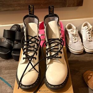 Dr. Martens Off-White Combat Boots